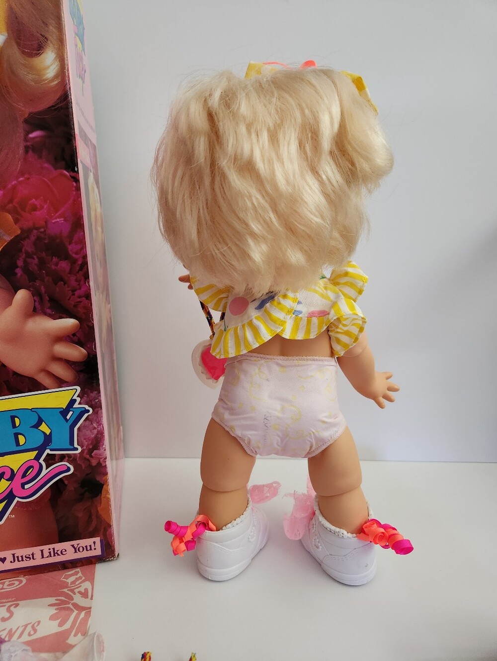 Vintage Galoob Baby Face So Sorry Sarah Doll #6 Canadian Version with Box - Picture 4 of 10
